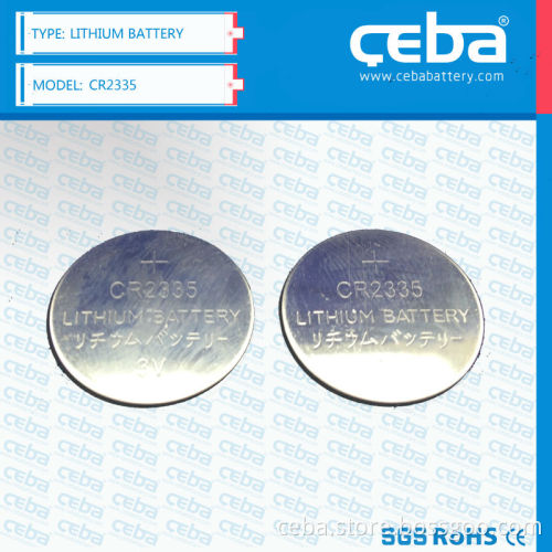 Lithium 3V button cell battery CR2335 for sale